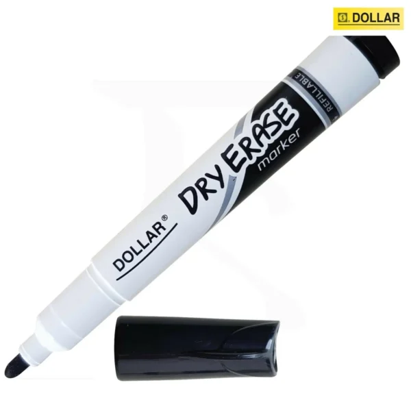 Dollar Round Tip Dry Erase Board Marker 2mm Blue